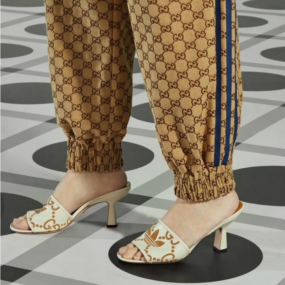 New! Gucci x Adidas cream sandals - 6.5